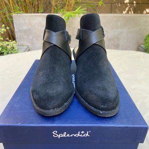 Splendid Black Suede Dasha Booties Sz 6.5